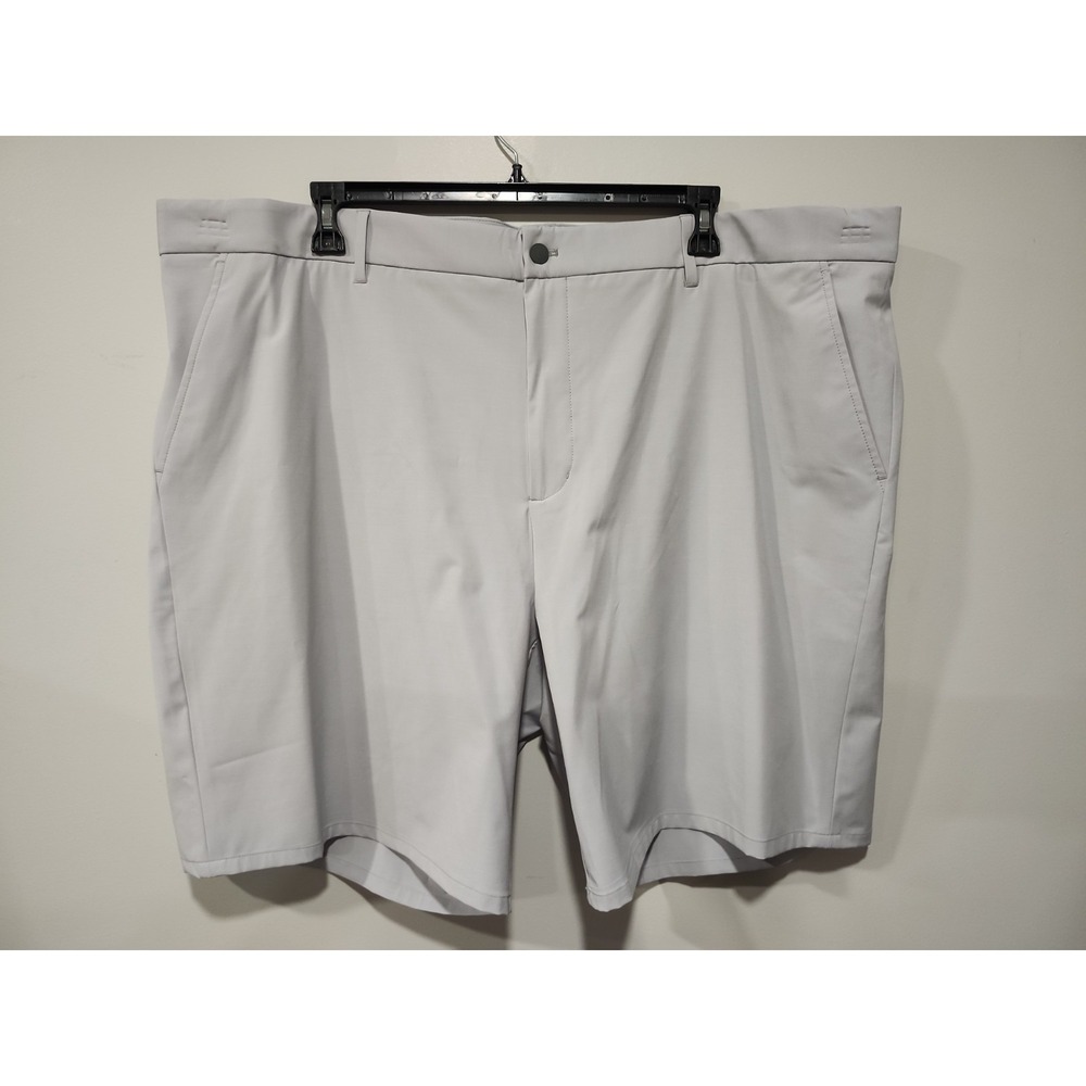 Johnnie-O NWT Mulligan Performance Shorts Mens 50 9" Inseam Lt. Gray Stretch New